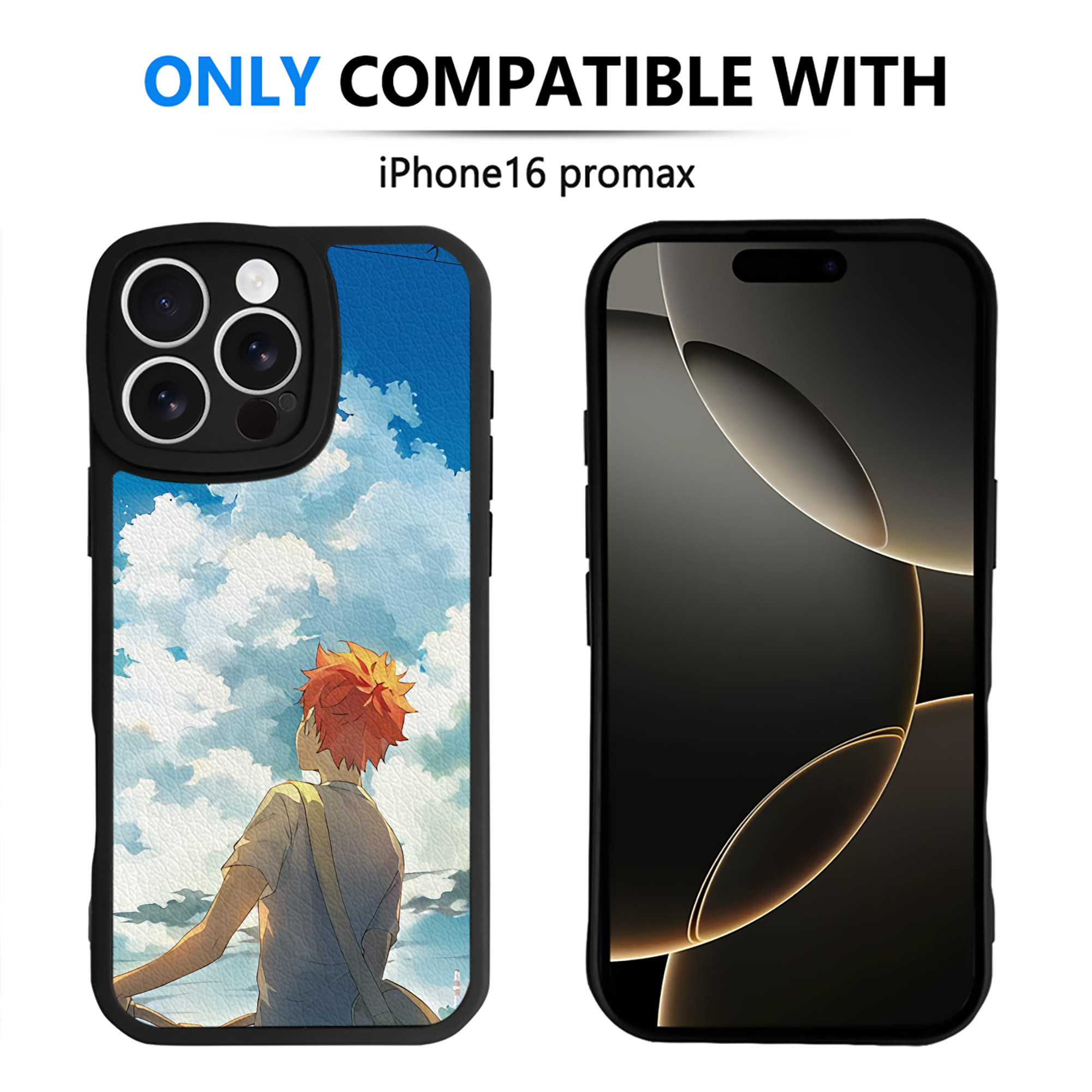 （画像用） ハイキュー!! Haikyu!! 【iPhone 16シリーズ対応】シリコンスマホケース（レザー調） 材質：シリコン